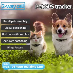 V41 Smart GPS Tracker IP67 Vodotěsný Sledovač pro Domácí Mazlíčky (Černý)