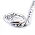 Obojek pro psy - Kovový narážec Snake Chain, Délka: 40 cm (Stříbrný)