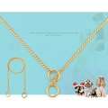 Obojek pro psy - Kovový narážec Snake Chain, Délka: 40 cm (Stříbrný)