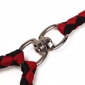 Vodítko pro psy Double Dog s protišroubovacím systémem, 1.4m (Modro-černé)
