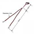 Vodítko pro psy Double Dog s protišroubovacím systémem, 1.4m (Modro-černé)